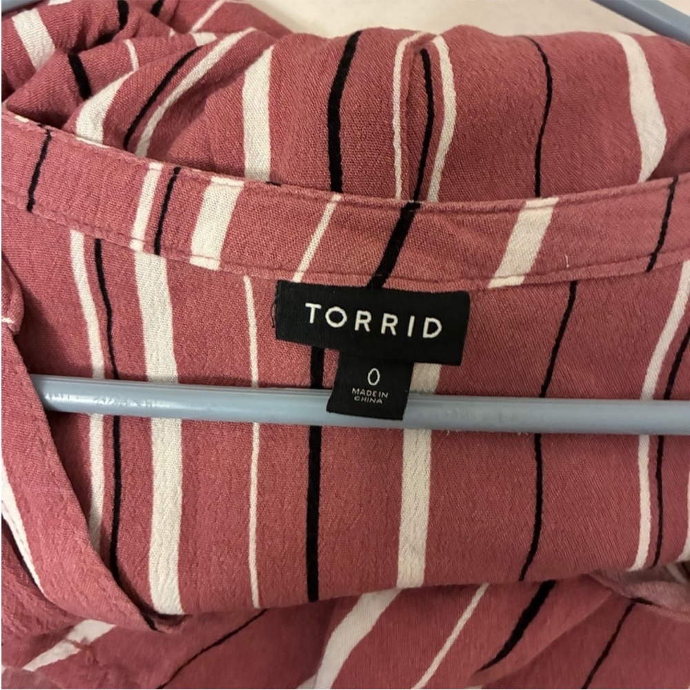 Torrid striped button down - image 6